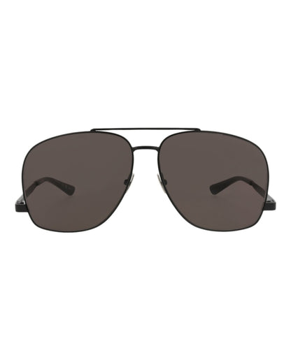 Saint Laurent Aviator Sunglasses Black Black Black (SL653LEON-30014962-002)