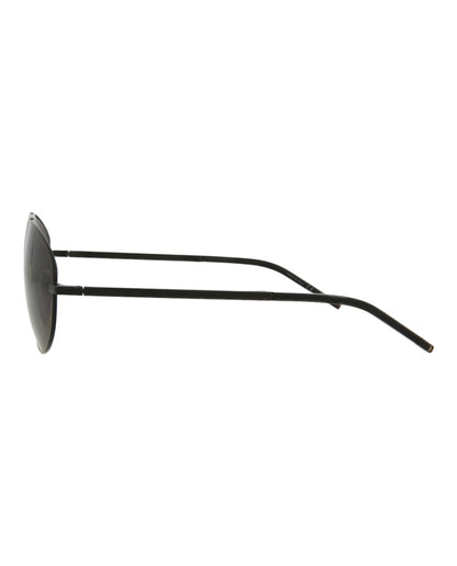 Saint Laurent Aviator Sunglasses Black/Black/Grey (SL211-30002645-002)