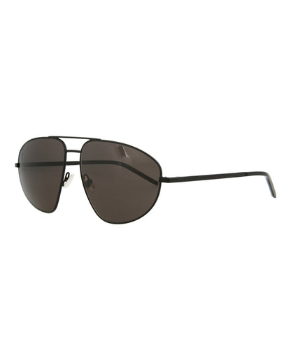 Saint Laurent Aviator Sunglasses Black/Black/Grey (SL211-30002645-002)
