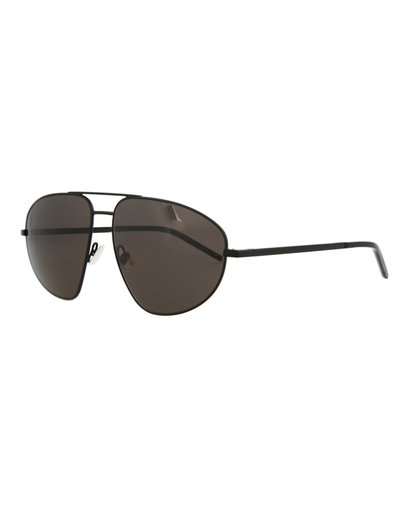Saint Laurent Aviator Sunglasses Black/Black/Grey (SL211-30002645-002)