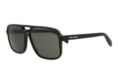 Saint Laurent Aviator Sunglasses Black/Grey (SL176-30001578-001)