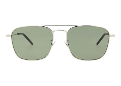 Saint Laurent Aviator Sunglasses Silver/Green (SL309-30008020-003)