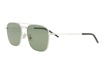 Saint Laurent Aviator Sunglasses Silver/Green (SL309-30008020-003)