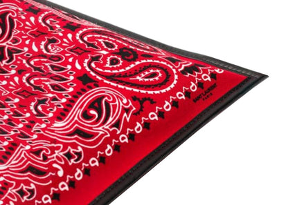 Saint Laurent Bandana Flat Shopping Tote Bag Red
