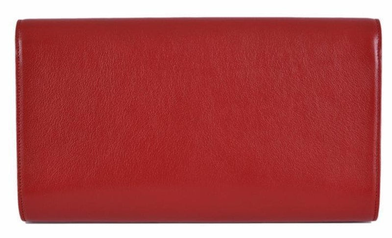 Saint Laurent Belle Du Jour Clutch Large Red