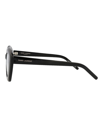 Saint Laurent Cat Eye-Frame Acetate Optical Frames Black Black Transparent (SL68OPT-30013078-001)