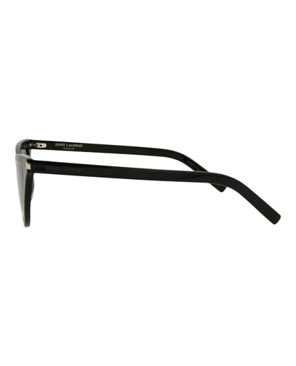 Saint Laurent Cat Eye-Frame Acetate Sunglasses Black/Black/Black (SL550SLIM-30013720-001)