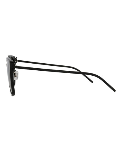 Saint Laurent Cat Eye-Frame Acetate Sunglasses Black Black Black (SLM48SCK-30011930-003)
