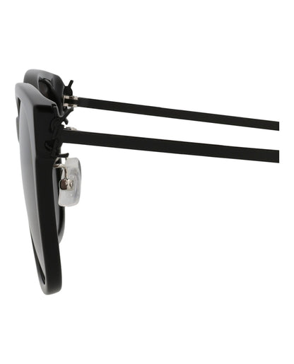 Saint Laurent Cat Eye-Frame Acetate Sunglasses Black Black Black (SLM48SCK-30011930-003)