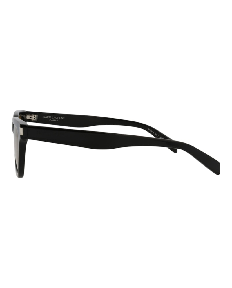 Saint Laurent Cat Eye-Frame Acetate Sunglasses Black Black Yellow (SL462SULPI-30011402-009)