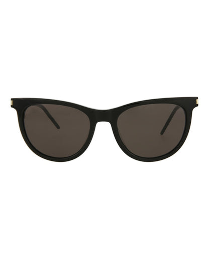 Saint Laurent Cat Eye-Frame Acetate Sunglasses Black Silver Black (SL510-30013058-001)