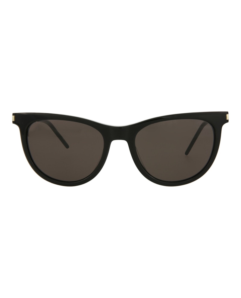 Saint Laurent Cat Eye-Frame Acetate Sunglasses Black Silver Black (SL510-30013058-001)