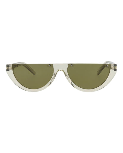 Saint Laurent Cat Eye-Frame Acetate Sunglasses Green/Green/Green (SL563-30013780-003)