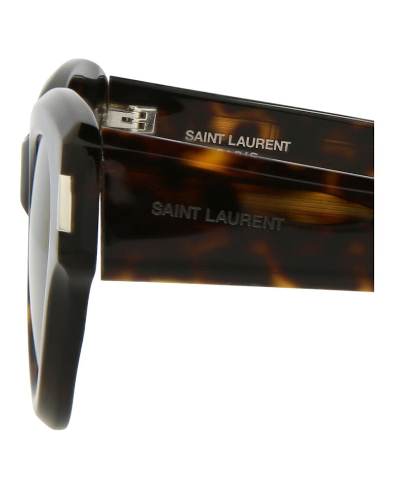 Saint Laurent Cat Eye-Frame Acetate Sunglasses Havana Havana Grey (SL506-30013051-002)