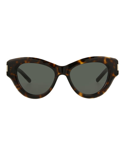 Saint Laurent Cat Eye-Frame Acetate Sunglasses Havana Havana Grey (SL506-30013051-002)