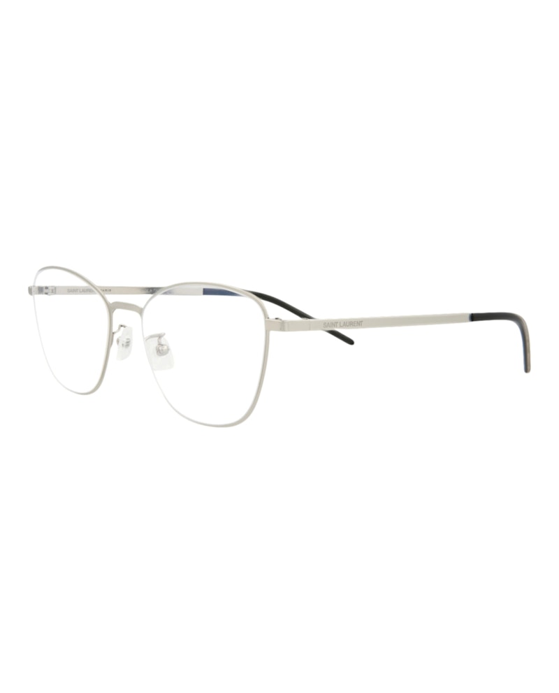Saint Laurent Cat Eye-Frame Metal Optical Frames Silver Silver Transparent (SL351SLIM-30008557-001)