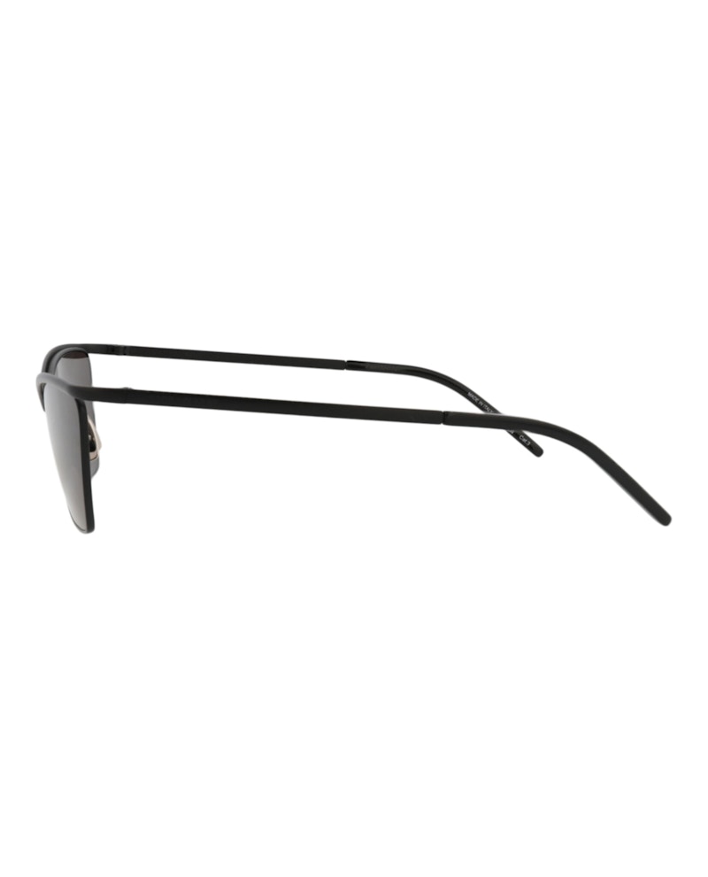 Saint Laurent Cat Eye-Frame Metal Sunglasses Black Black Grey (SL637-30014745-001)