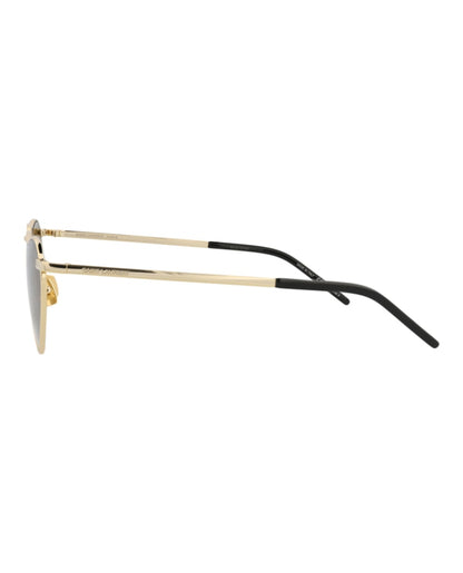 Saint Laurent Cat Eye-Frame Metal Sunglasses Gold Gold Brown (SL301LOULO-30007818-015)