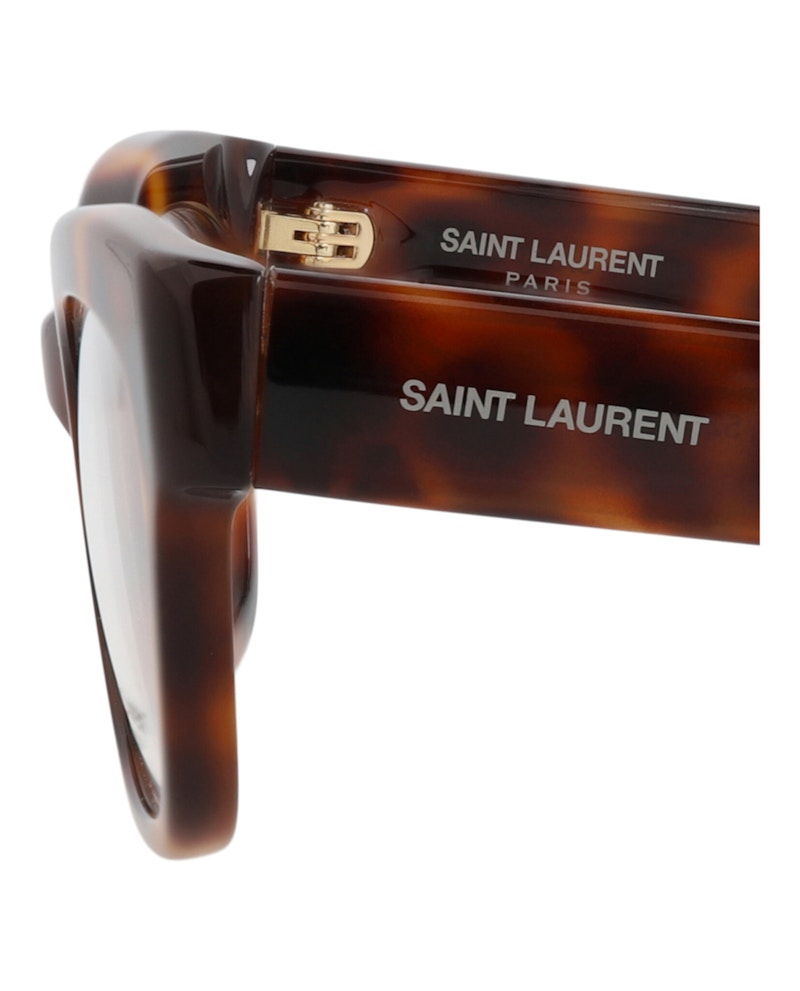 Saint Laurent Cat Eye-Frame Recycled Acetate Optical Frames Havana Havana Transparent (SL643-30014748-003)