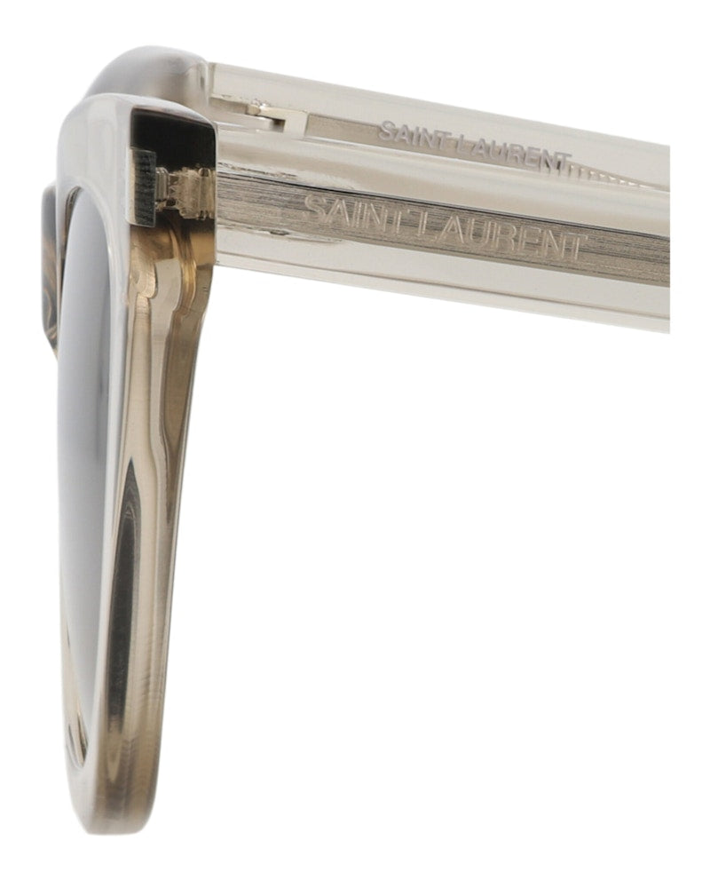 Saint Laurent Cat Eye-Frame Recycled Acetate Sunglasses Beige Beige Brown (SL214KATE-30002632-032)