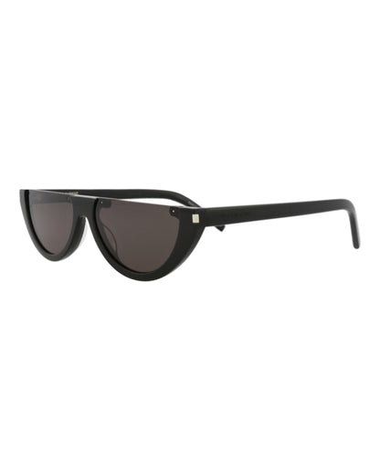 Saint Laurent Cat Eye-Frame Recycled Acetate Sunglasses Black Black Black (SL563-30013780-001)