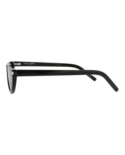 Saint Laurent Cat Eye-Frame Recycled Acetate Sunglasses Black Black Black (SL563-30013780-001)