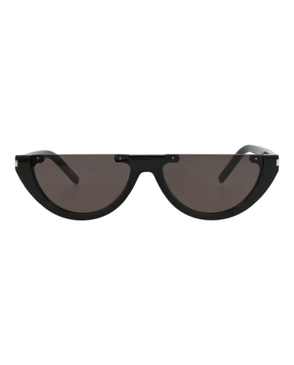 Saint Laurent Cat Eye-Frame Recycled Acetate Sunglasses Black Black Black (SL563-30013780-001)
