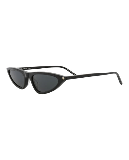 Saint Laurent Cat Eye-Frame Recycled Acetate Sunglasses Black Black Black (SL703-30015705-001)