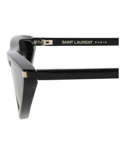 Saint Laurent Cat Eye-Frame Recycled Acetate Sunglasses Black Black Black (SL703-30015705-001)