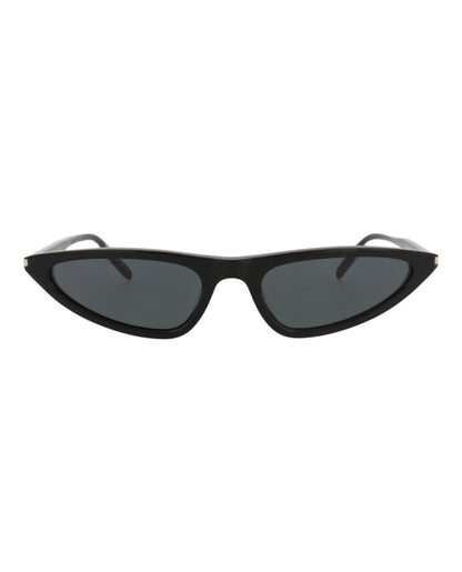 Saint Laurent Cat Eye-Frame Recycled Acetate Sunglasses Black Black Black (SL703-30015705-001)