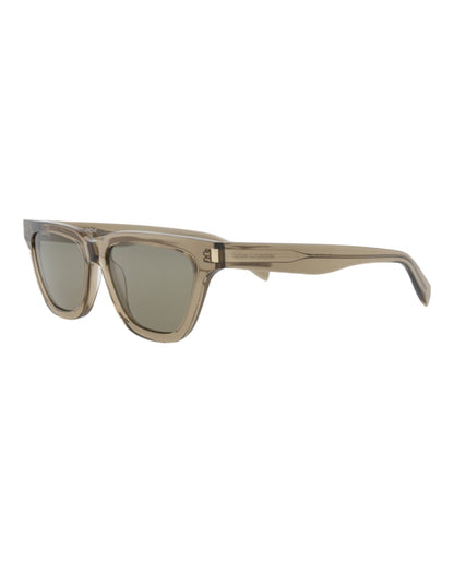 Saint Laurent Cat Eye-Frame Recycled Acetate Sunglasses Brown/Brown/Grey (SL462SULPI-30011402-017)