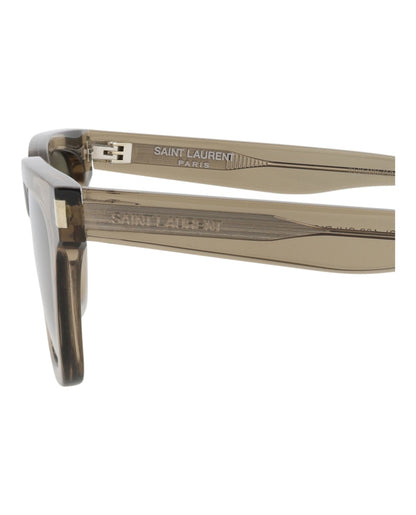 Saint Laurent Cat Eye-Frame Recycled Acetate Sunglasses Brown/Brown/Grey (SL462SULPI-30011402-017)