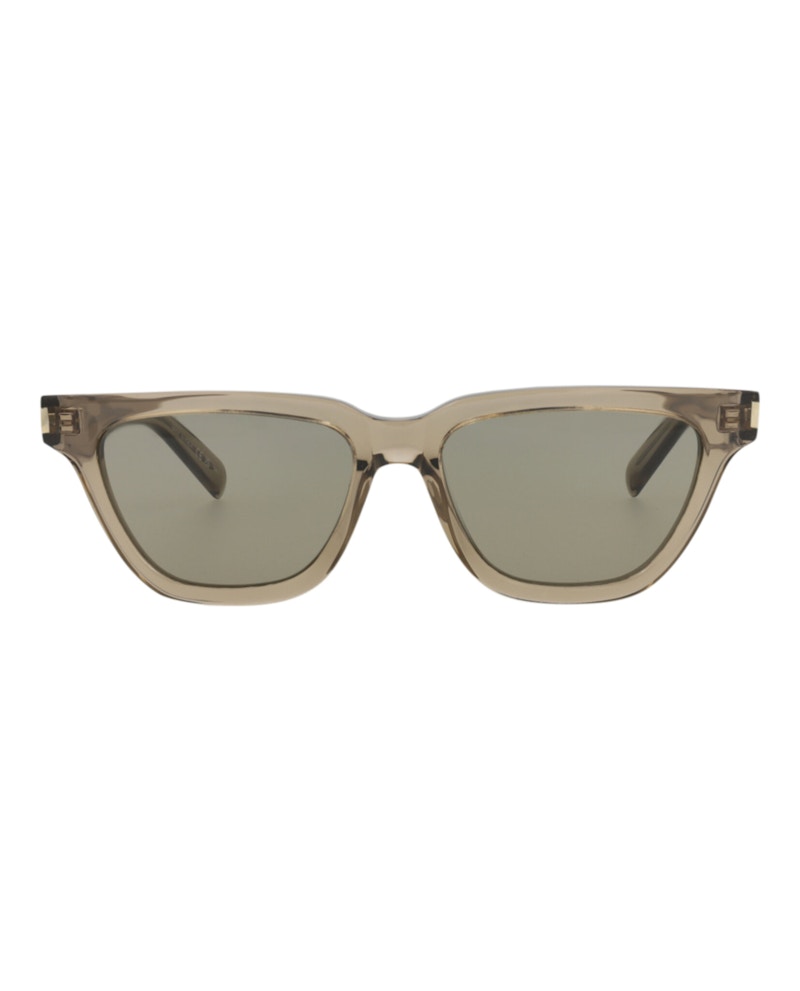 Saint Laurent Cat Eye-Frame Recycled Acetate Sunglasses Brown/Brown/Grey (SL462SULPI-30011402-017)