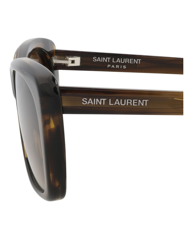 Saint Laurent Cat Eye-Frame Recycled Acetate Sunglasses Havana Havana Brown (SL613-30014612-004)