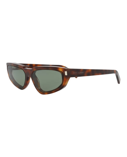 Saint Laurent Cat Eye-Frame Recycled Acetate Sunglasses Havana Havana Green (SL634NOVA-30014744-003)