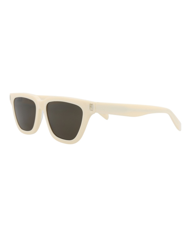 Saint Laurent Cat Eye-Frame Recycled Acetate Sunglasses Ivory Ivory Grey (SL462SULPI-30011402-018)
