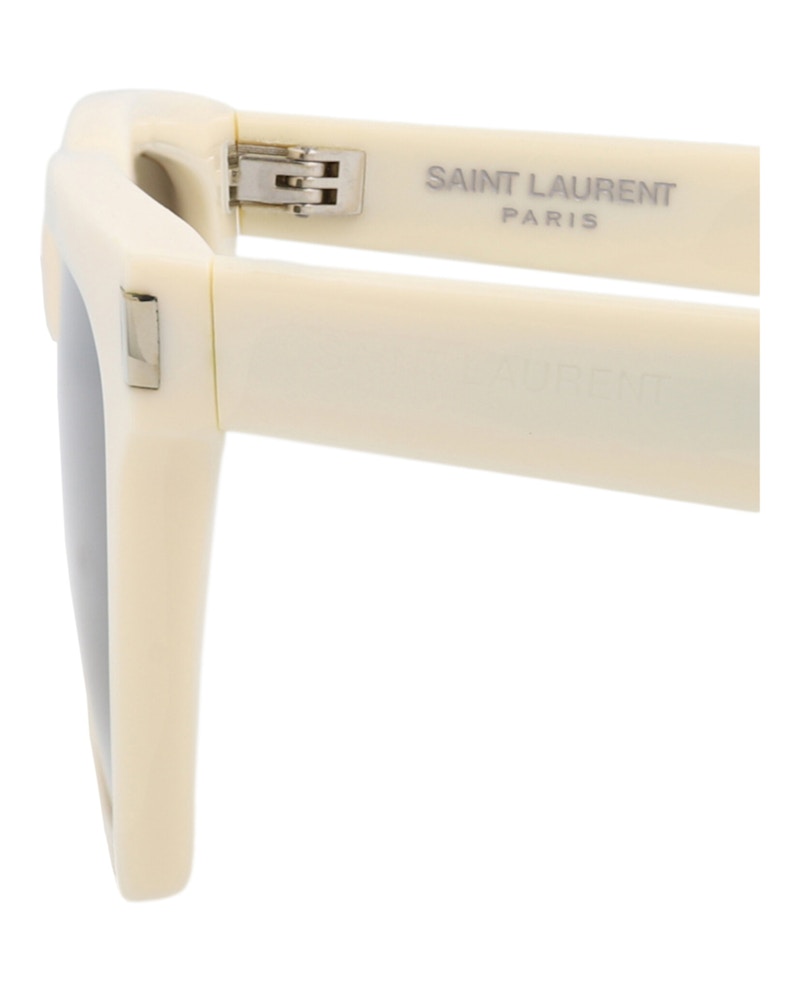 Saint Laurent Cat Eye-Frame Recycled Acetate Sunglasses Ivory Ivory Grey (SL462SULPI-30011402-018)