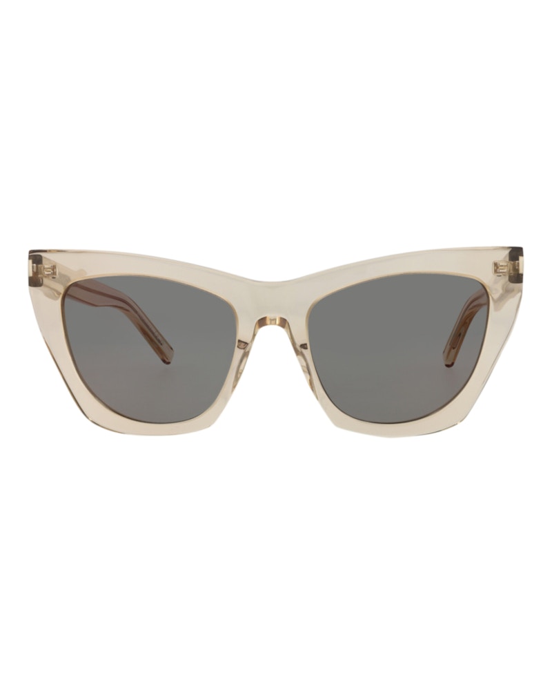 Saint Laurent Cat Eye-Frame Recycled Acetate Sunglasses Nude Nude Copper (SL214KATE-30002632-023)