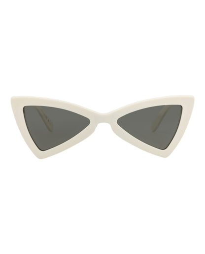 Saint Laurent Cat Eye-Frame Recycled Acetate Sunglasses White White Grey (SL207JERRY-30002309-007)