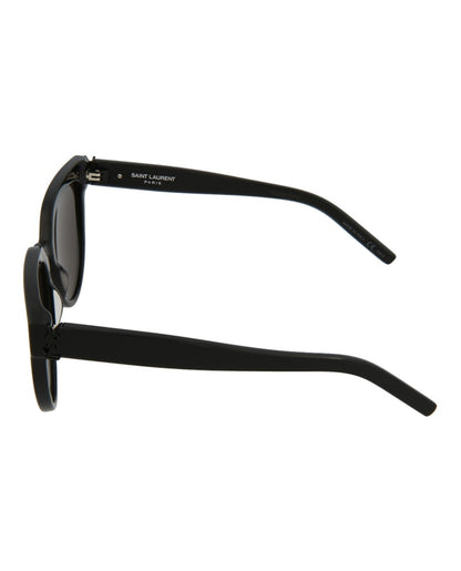 Saint Laurent Cat-Eye Sunglasses Black/Black/Black (SLM28-30006132-001)