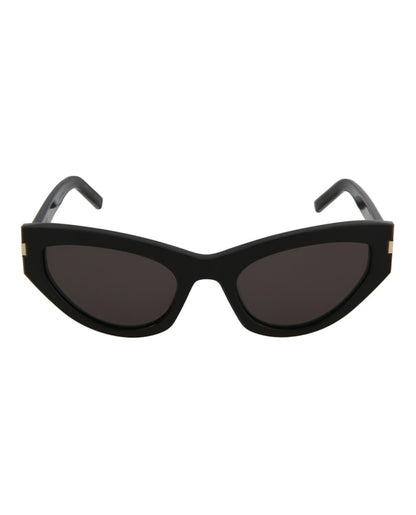 Saint Laurent Cat Eye Sunglasses Black/Black/Grey (SL215GRACE-30002633-001)