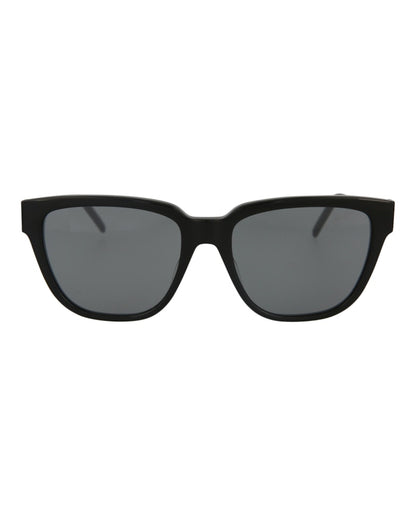 Saint Laurent Cat Eye Sunglasses Black/Black/Silver (SLM48S-30007876-003)