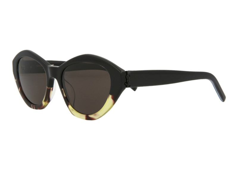Saint Laurent Cat Eye Sunglasses Havana/Black/Black (SLM60-30008537-004)