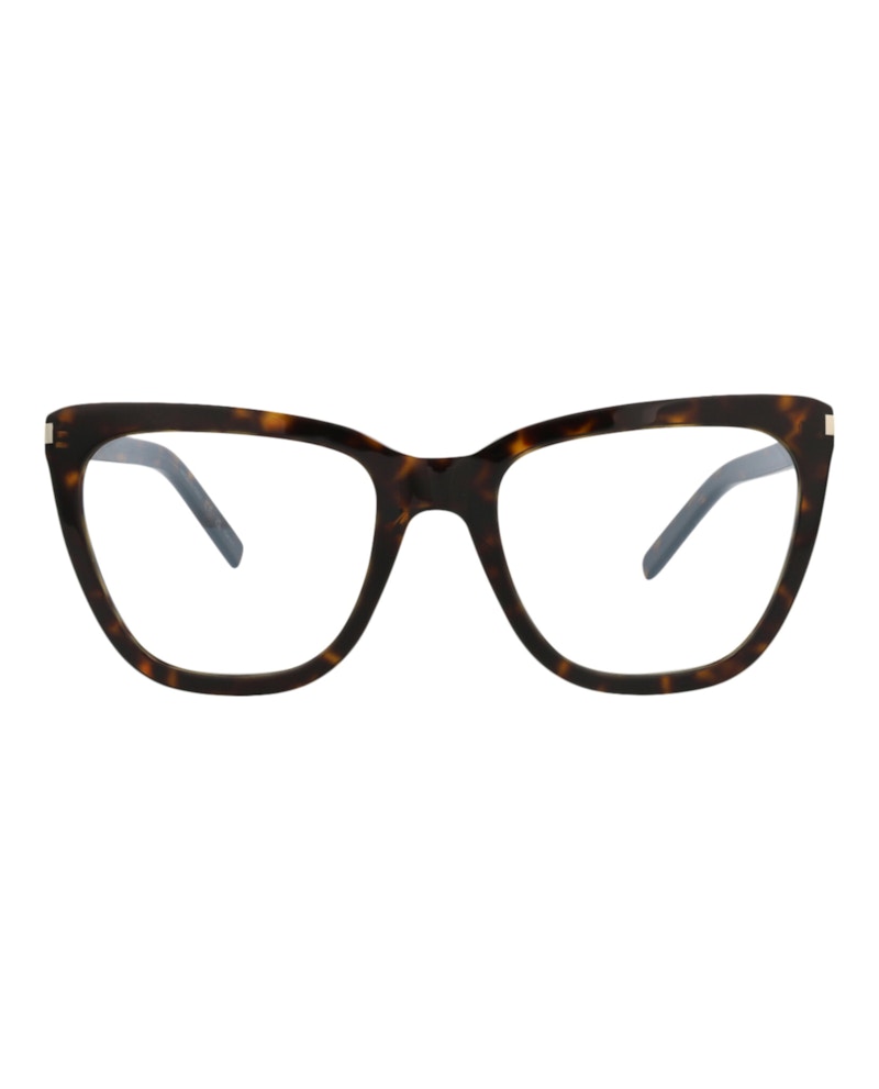 Saint Laurent Cat Eye Sunglasses Havana/Havana/Transparent (SL548SLIM-30013713-007)