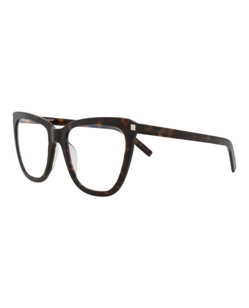 Saint Laurent Cat Eye Sunglasses Havana/Havana/Transparent (SL548SLIM-30013713-007)