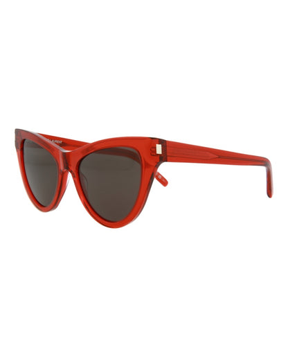 Saint Laurent Cat Eye Sunglasses Red/Red/Black (SL425-30010666-005)