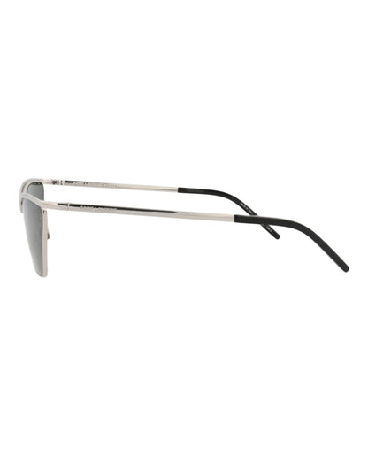Saint Laurent Cat Eye Sunglasses Silver Silver Grey (SL637-30014745-002)