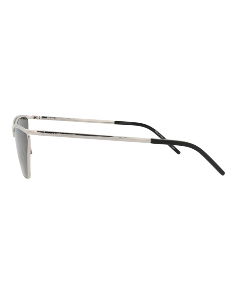 Saint Laurent Cat Eye Sunglasses Silver Silver Grey (SL637-30014745-002)