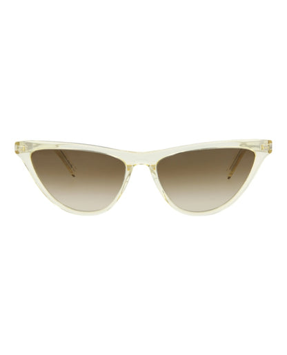 Saint Laurent Cat Eye Sunglasses Yellow/Yellow/Brown (SL550SLIM-30013720-005)