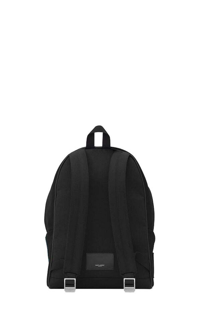 Saint Laurent City Backpack Black/White